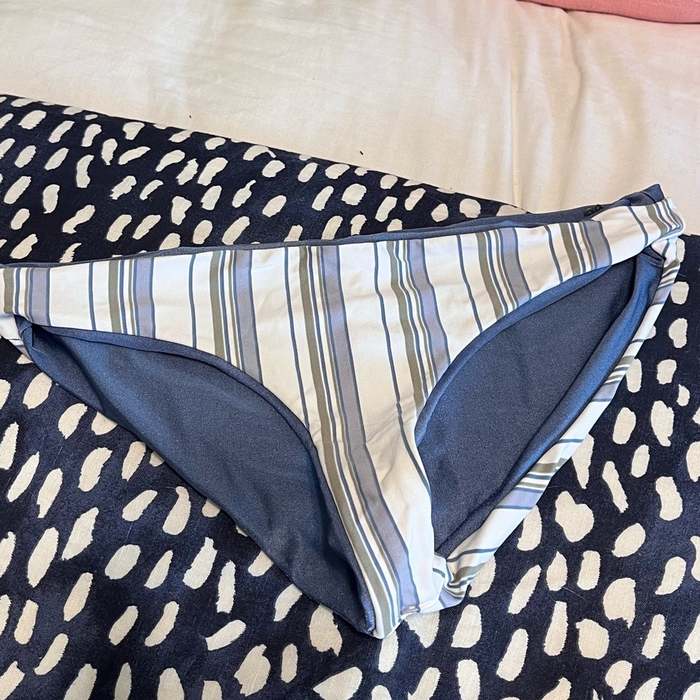 silver & white maaji bathing suit bottoms